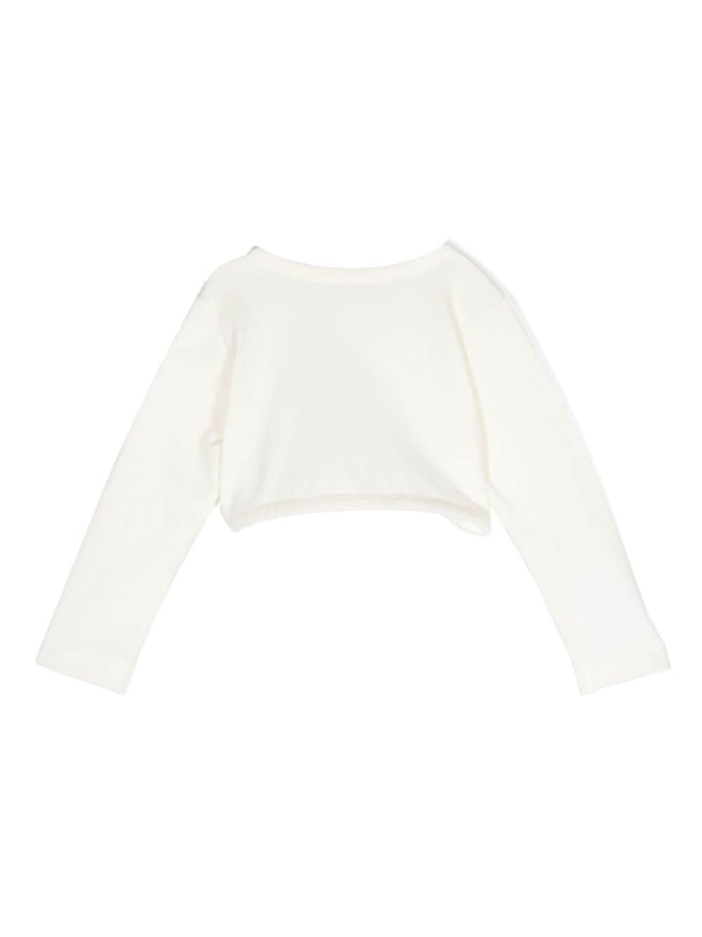 Cardigan panna bambina