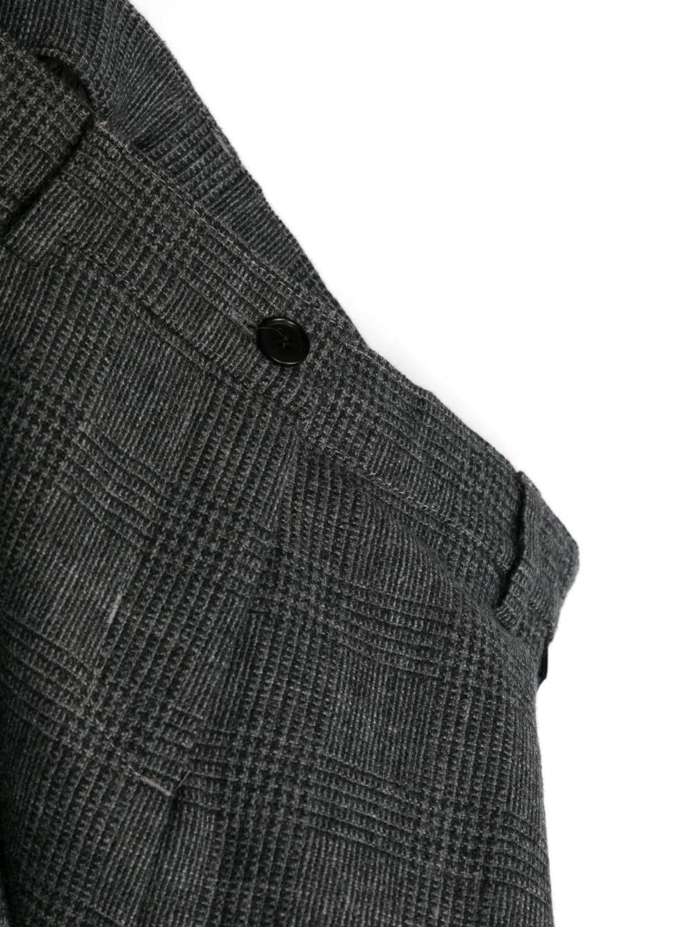 Pantaloni grigi a quadri bambina