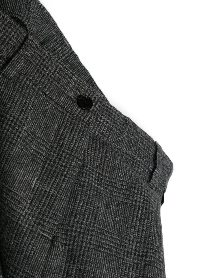 Pantaloni grigi a quadri bambina