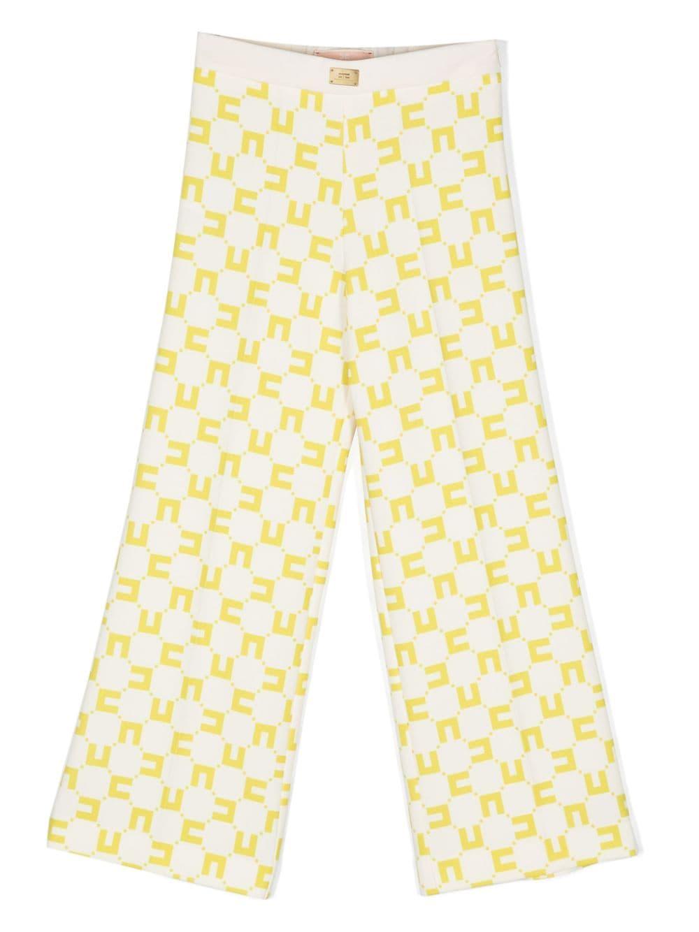Pantaloni bianco/gialli bambina