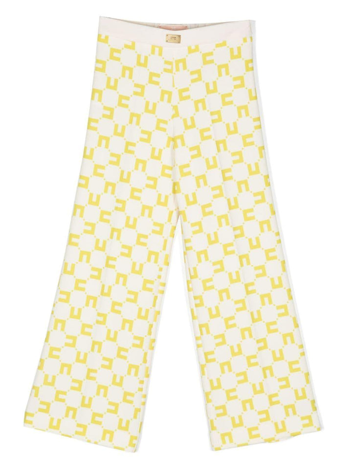Pantaloni bianco/gialli bambina