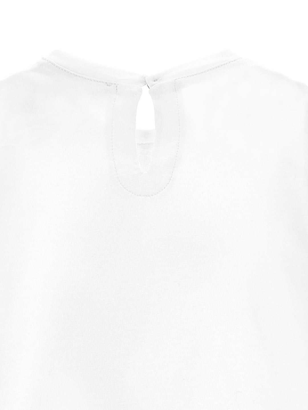 T-shirt bianca neonata con stampa e gonna 39B6122011 0001 Monnalisa kids 