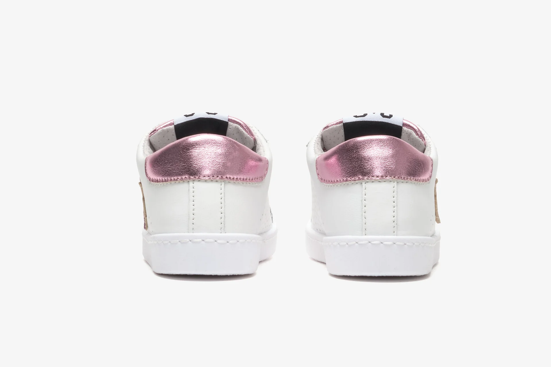 sneakers bianco/rosa bambina
