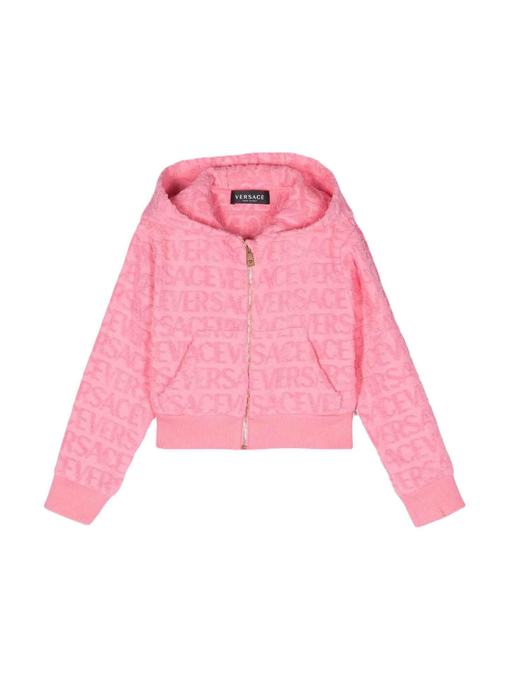 Felpa rosa bambina 10110961A08130 1PO20 VERSACE 