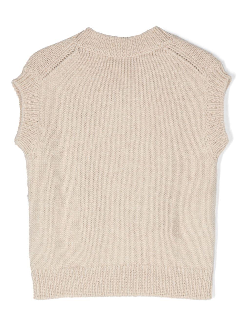 Gilet beige bambino