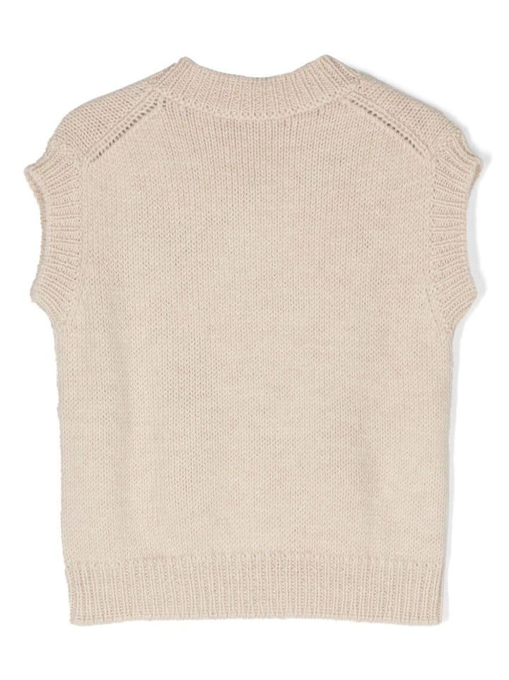 Gilet beige bambino
