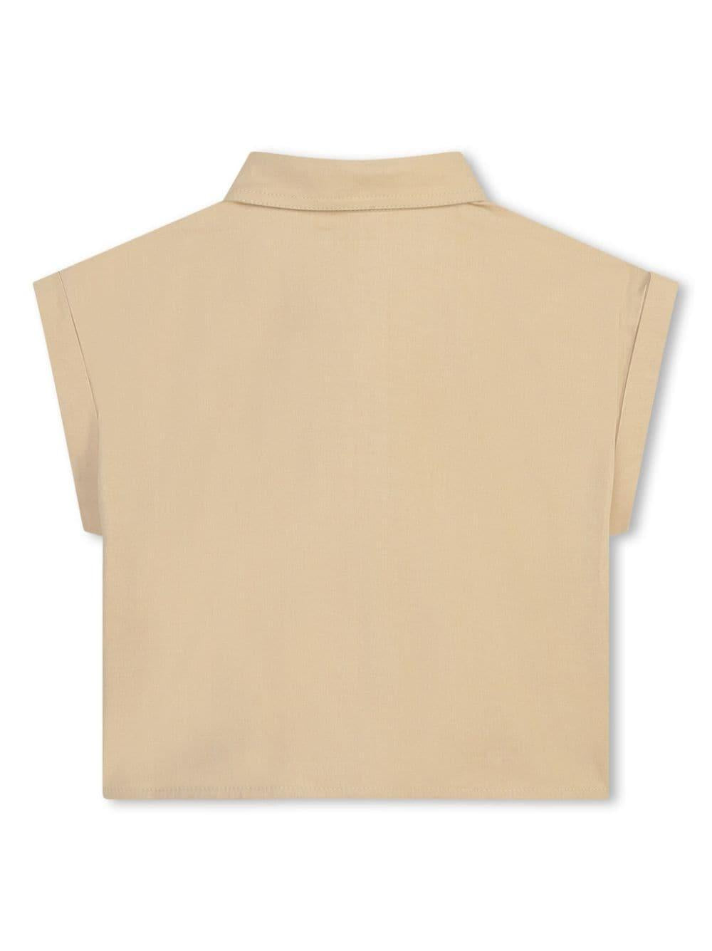 camicia beige bambina