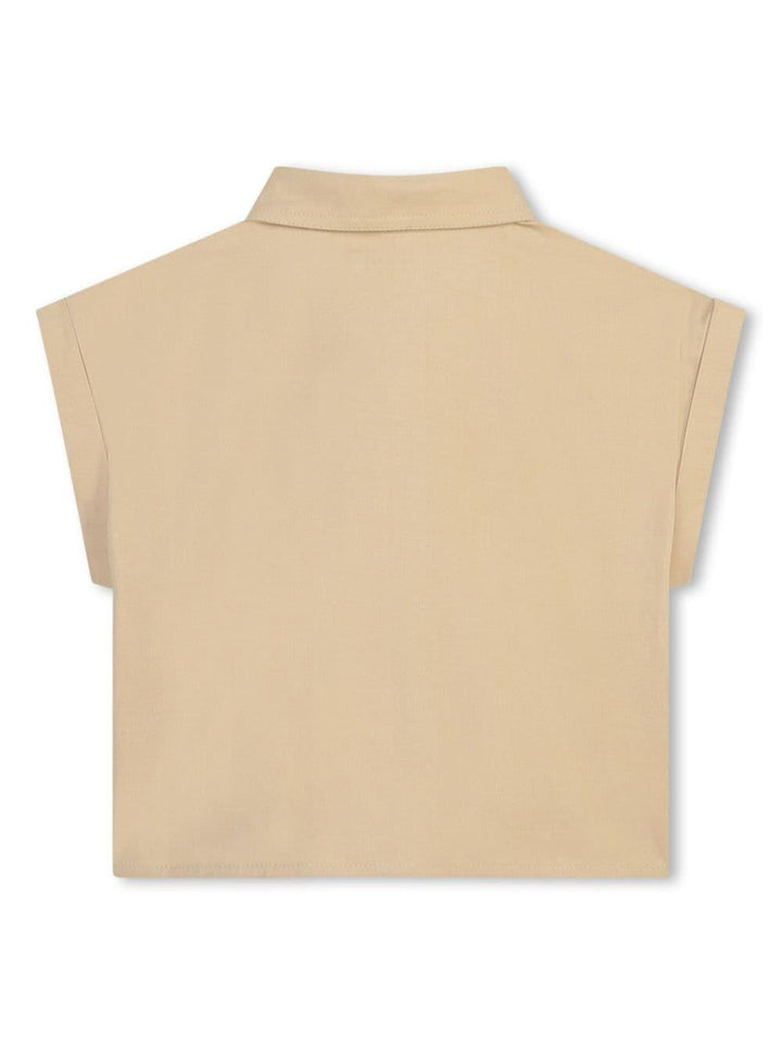 camicia beige bambina