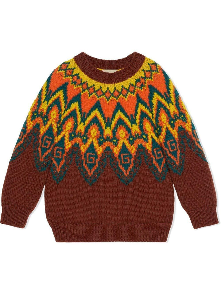 Maglione marrone bambino