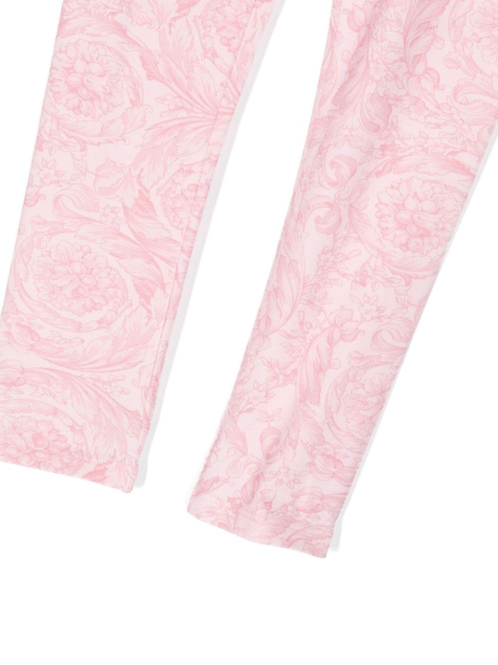 Leggings rosa bambina