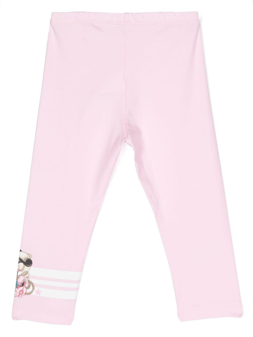 Leggins rosa bambina