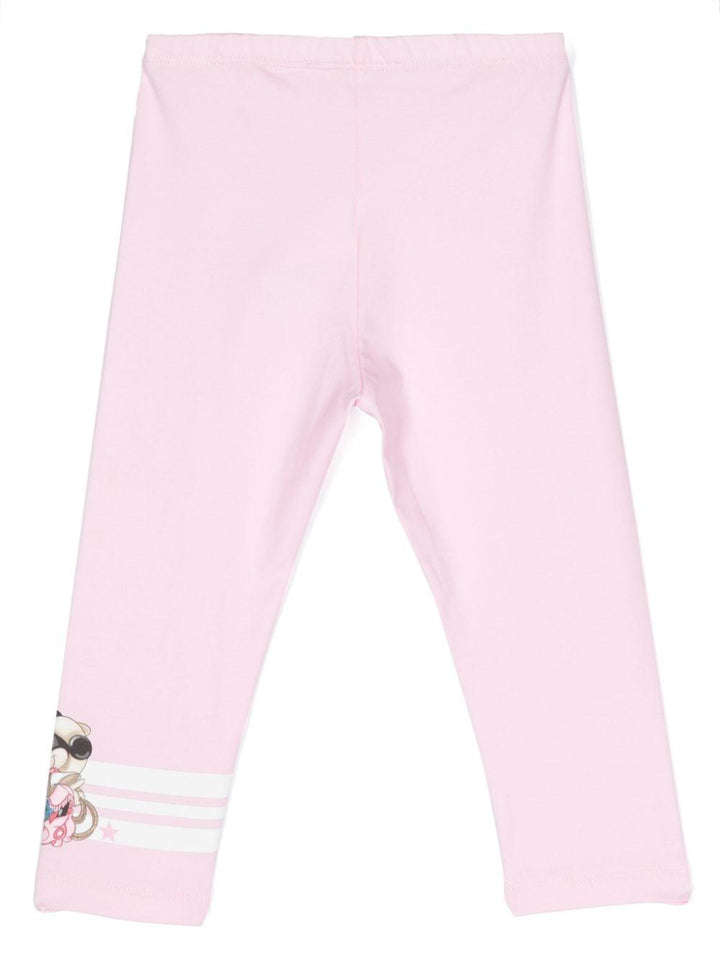 Leggins rosa bambina