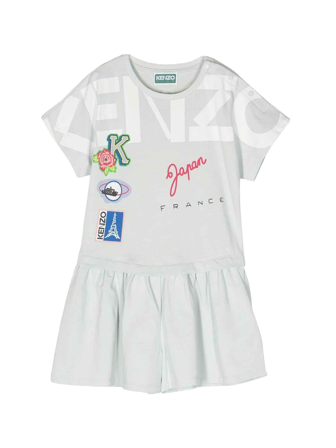 Tuta blu bambina K14250 791 KENZO KIDS 