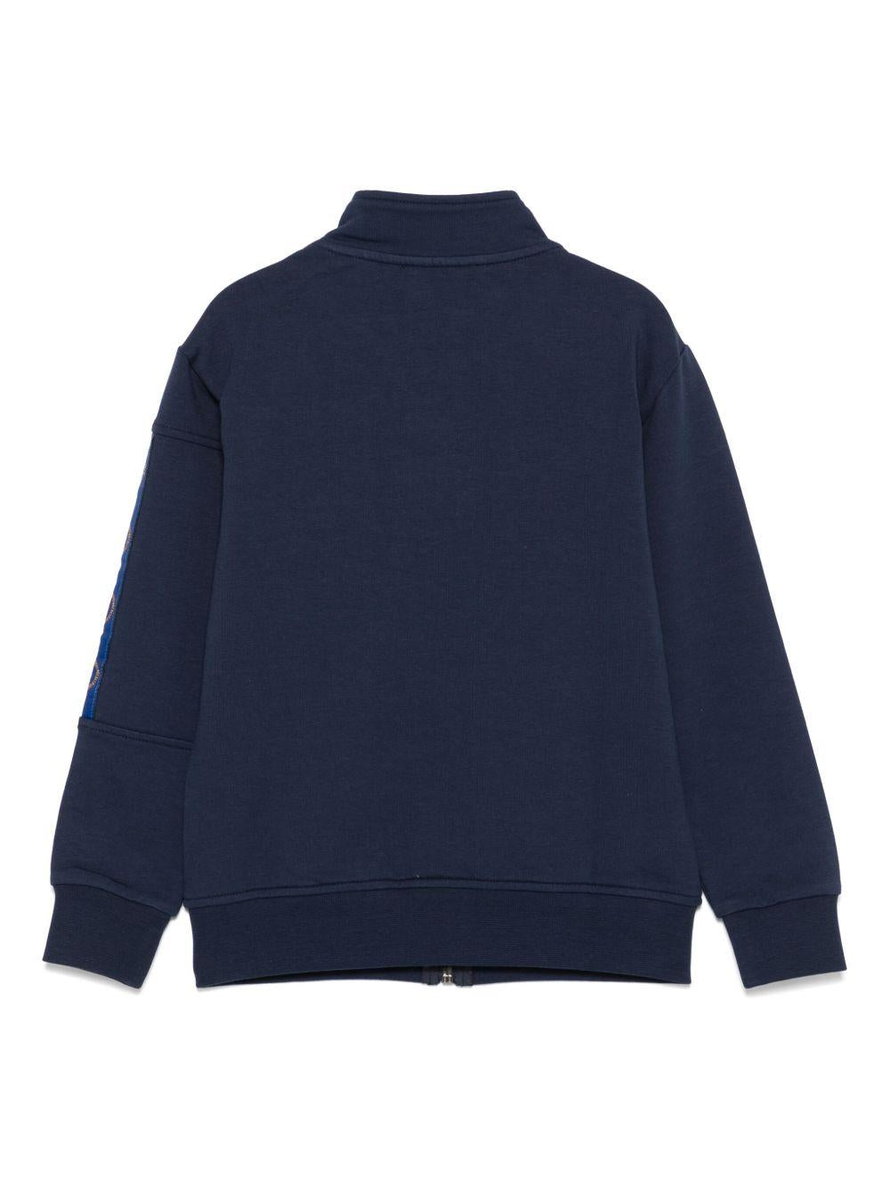 felpa blu bambino