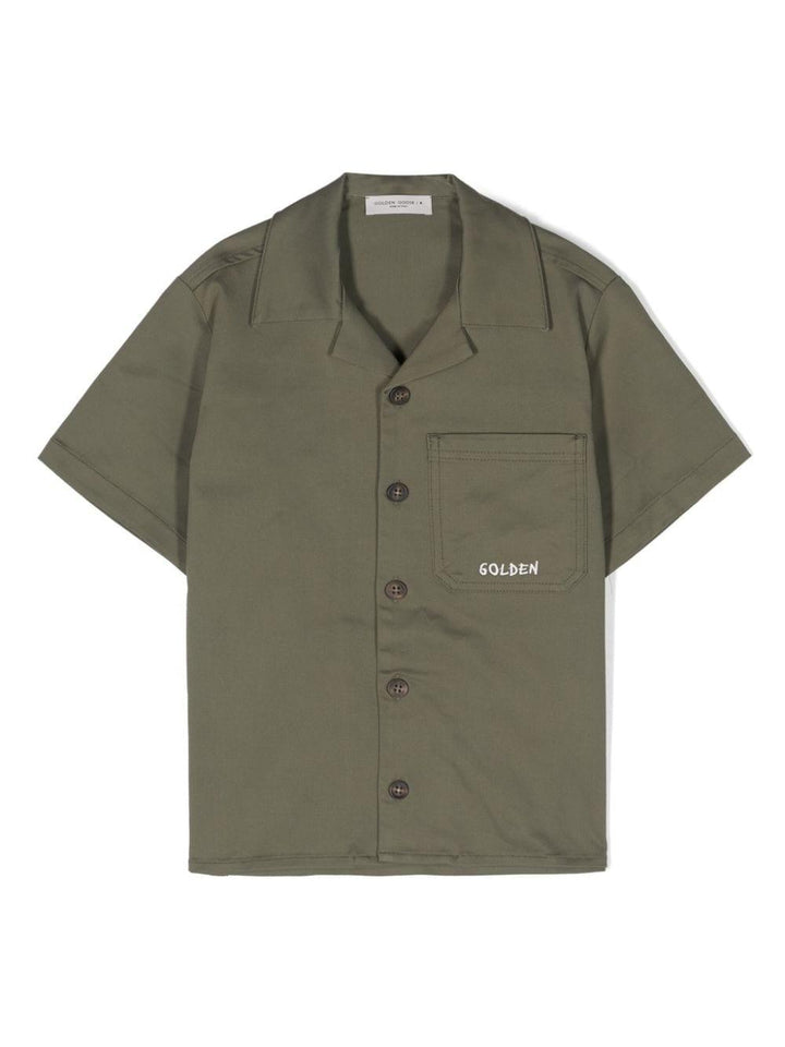 Camicia verde oliva bambino