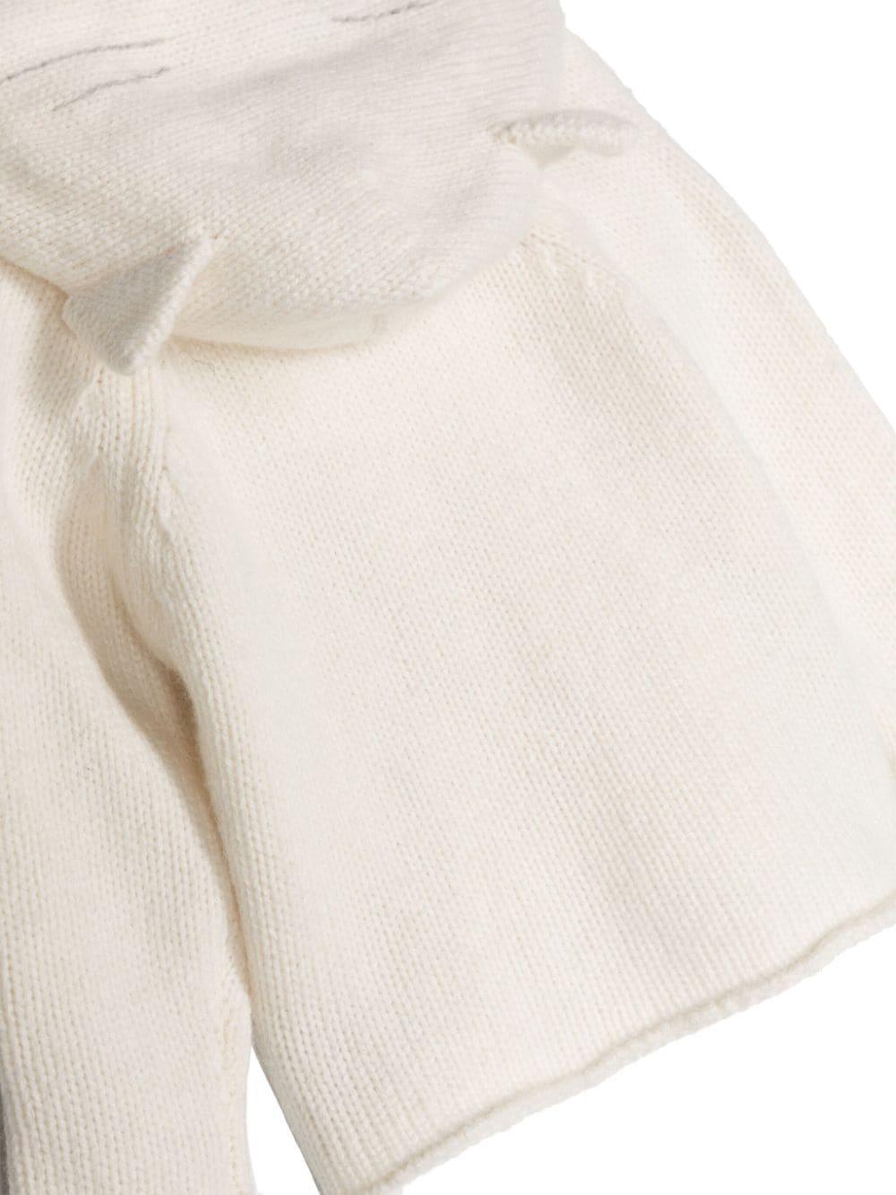 Cardigan bianco crema neonato