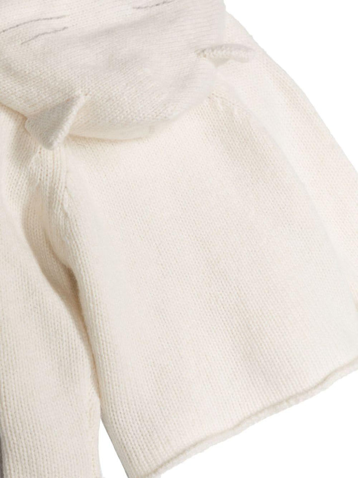 Cardigan bianco crema neonato