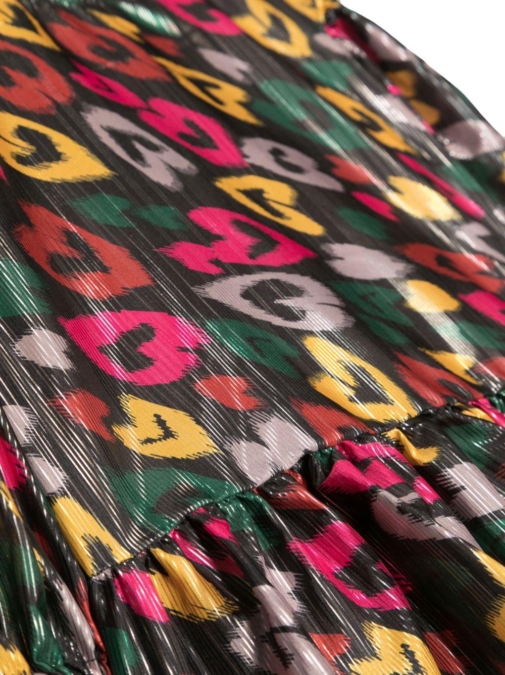 T-shirt nero e multicolor bambina con stampa