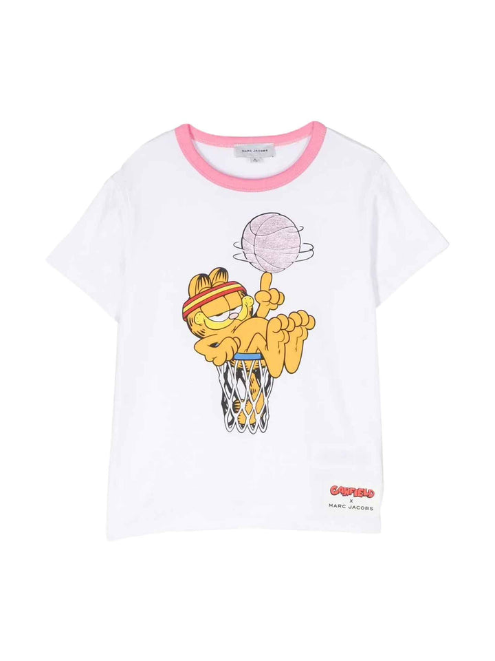 T-shirt bianca bambina W15652 10P Marc Jacobs Kids 