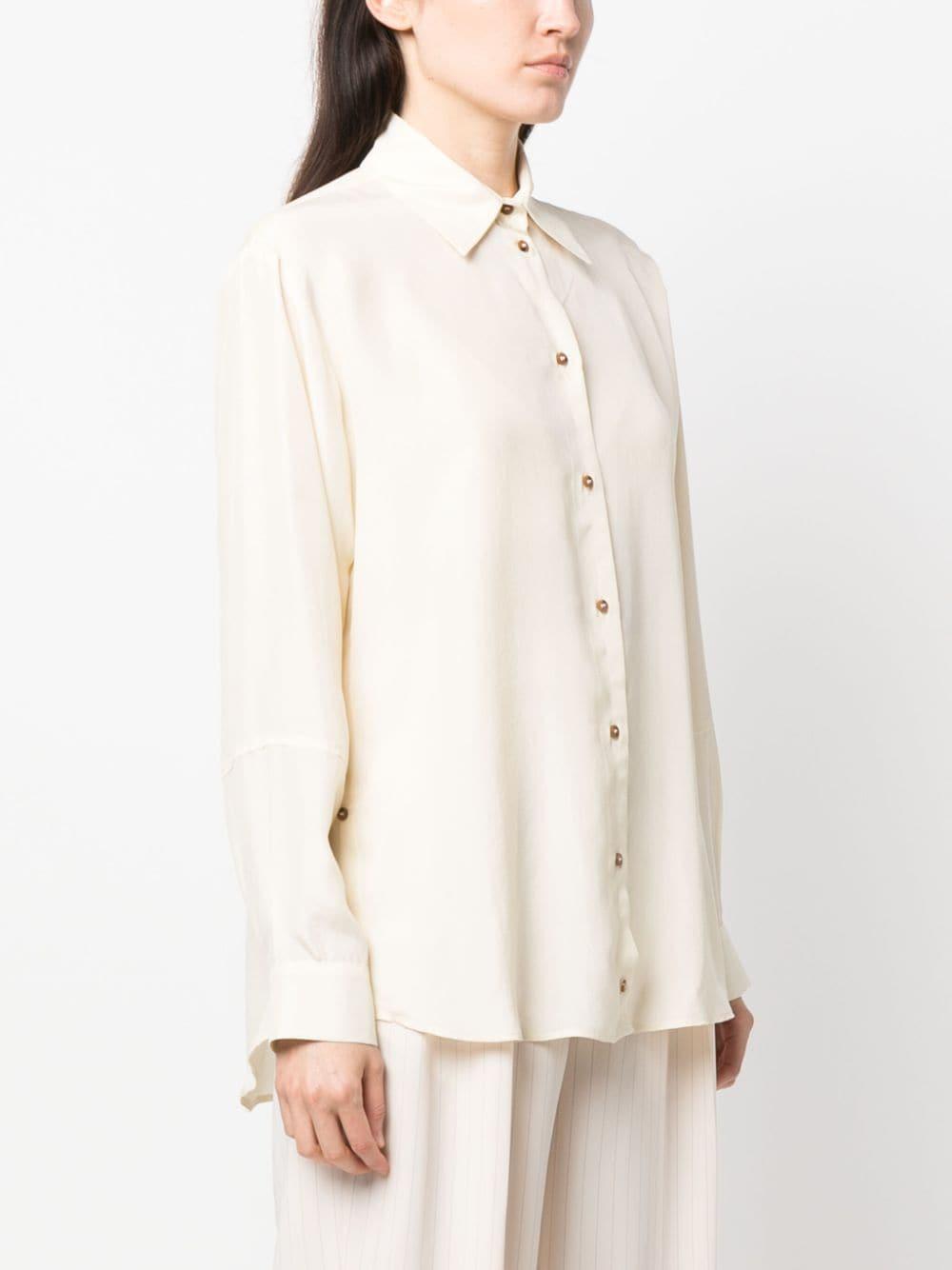 Camicia bianco crema donna