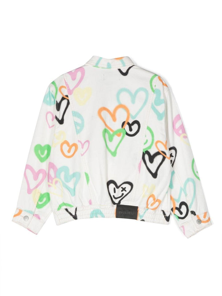 Giacca bambina bianca/multicolore