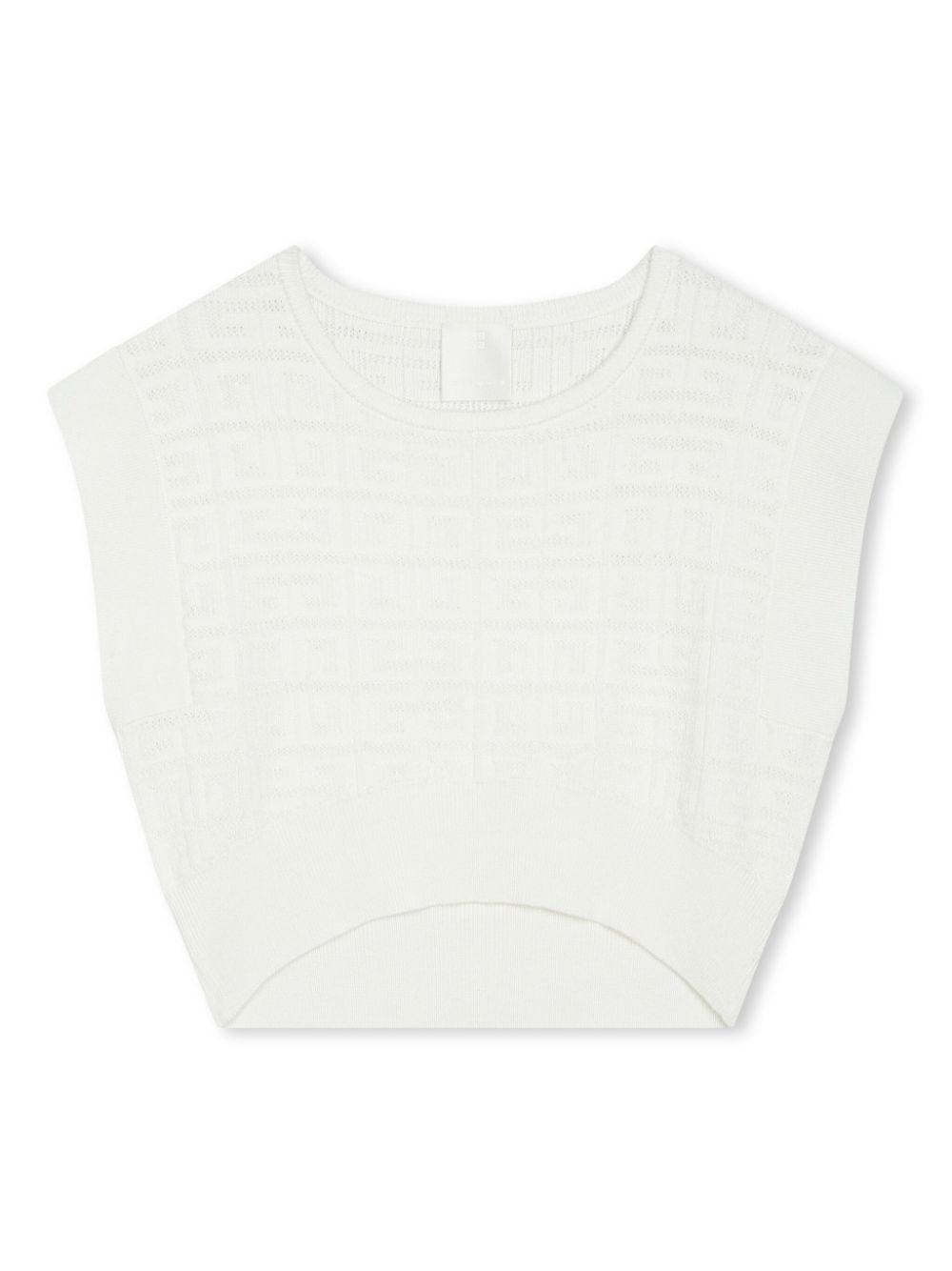 gilet bianco bambina H30037 117 Givenchy Kids 