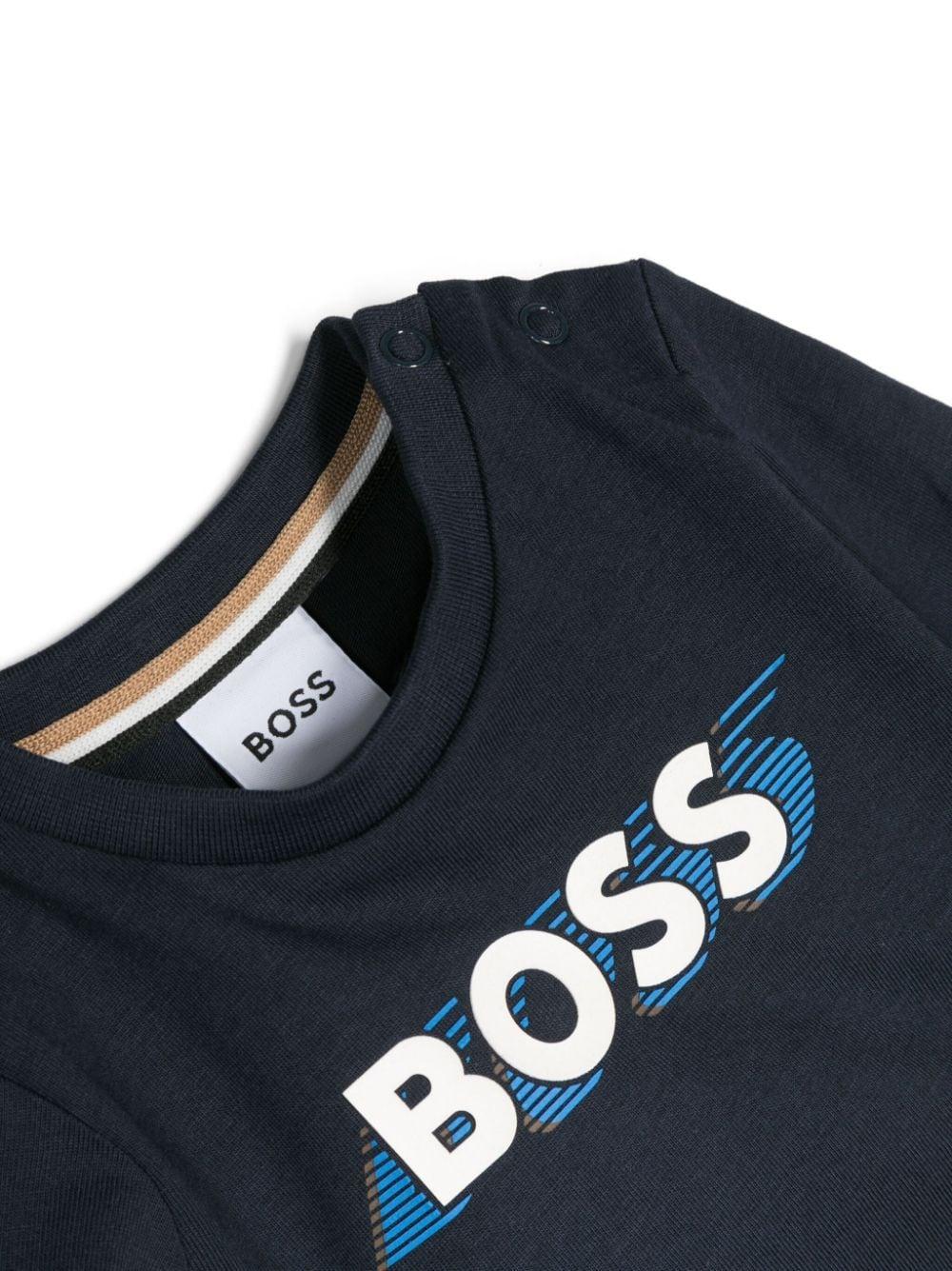 T-shirt blu neonato