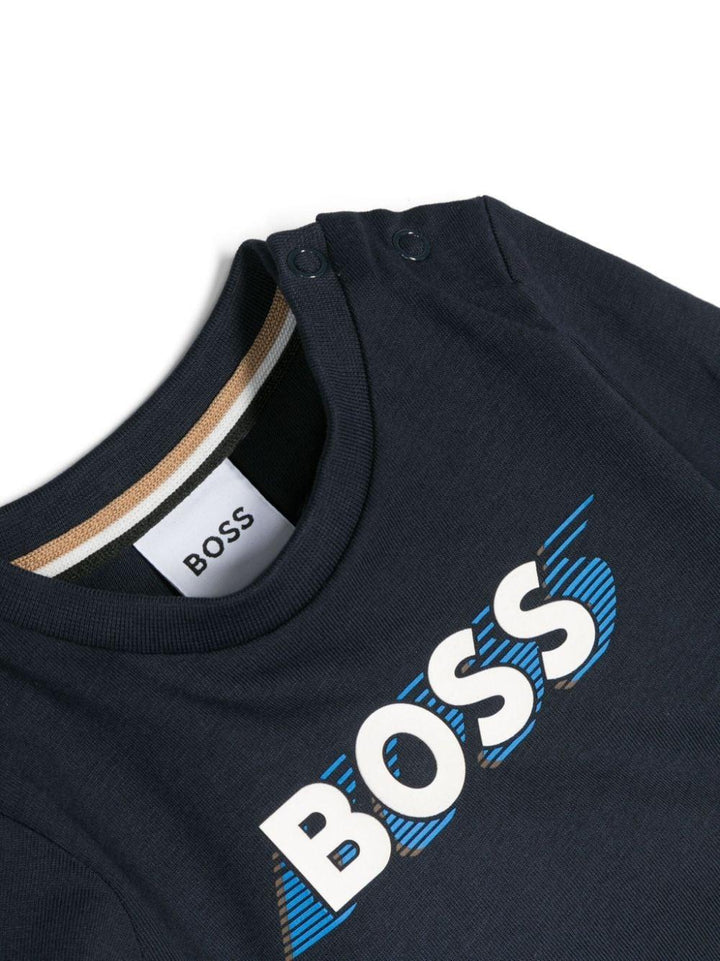 T-shirt blu neonato
