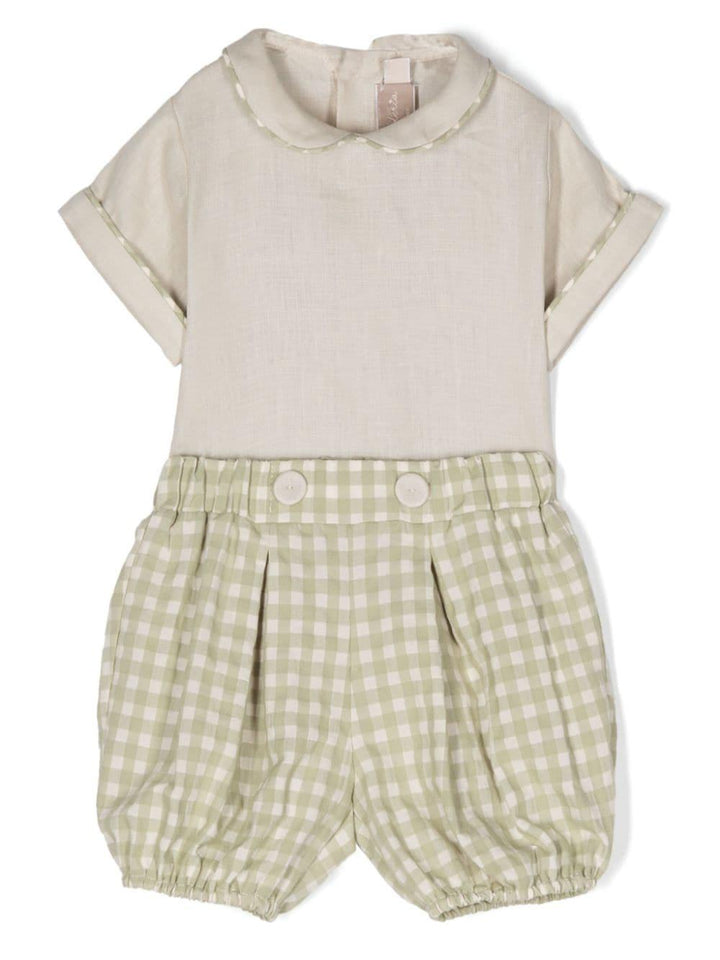 Set beige/verde neonato