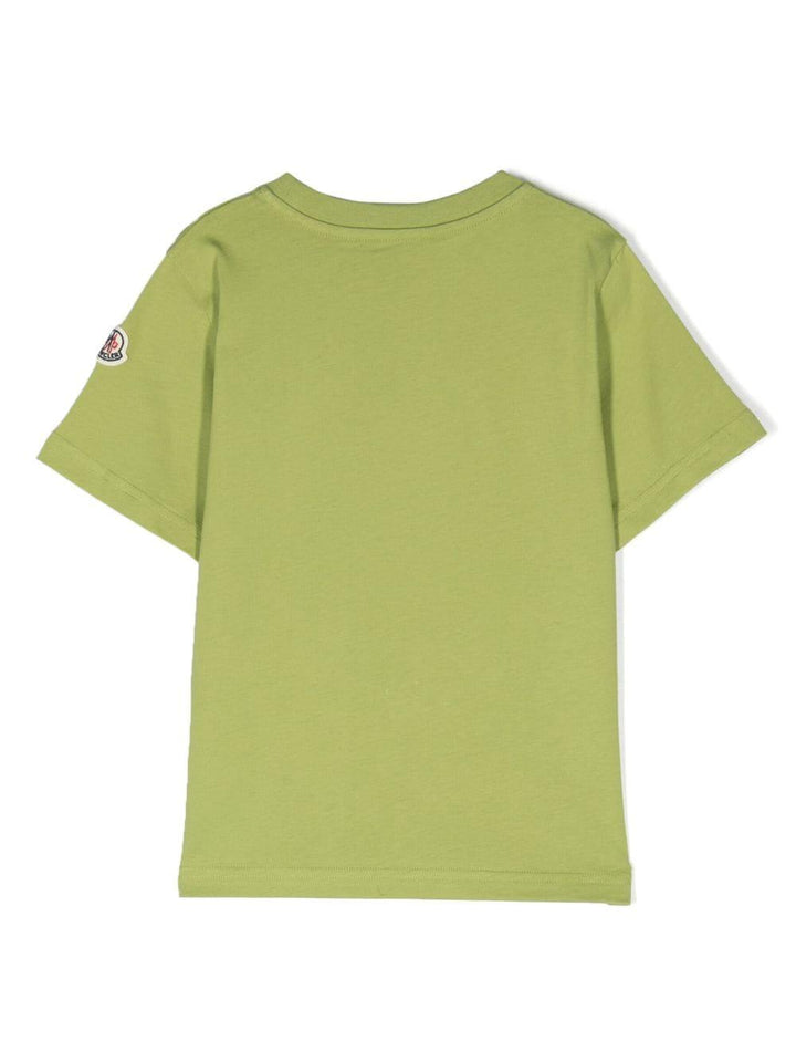 Maglia verde,con logo frontale