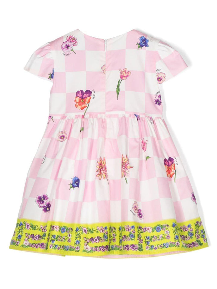 Abito rosa/multicolore neonata