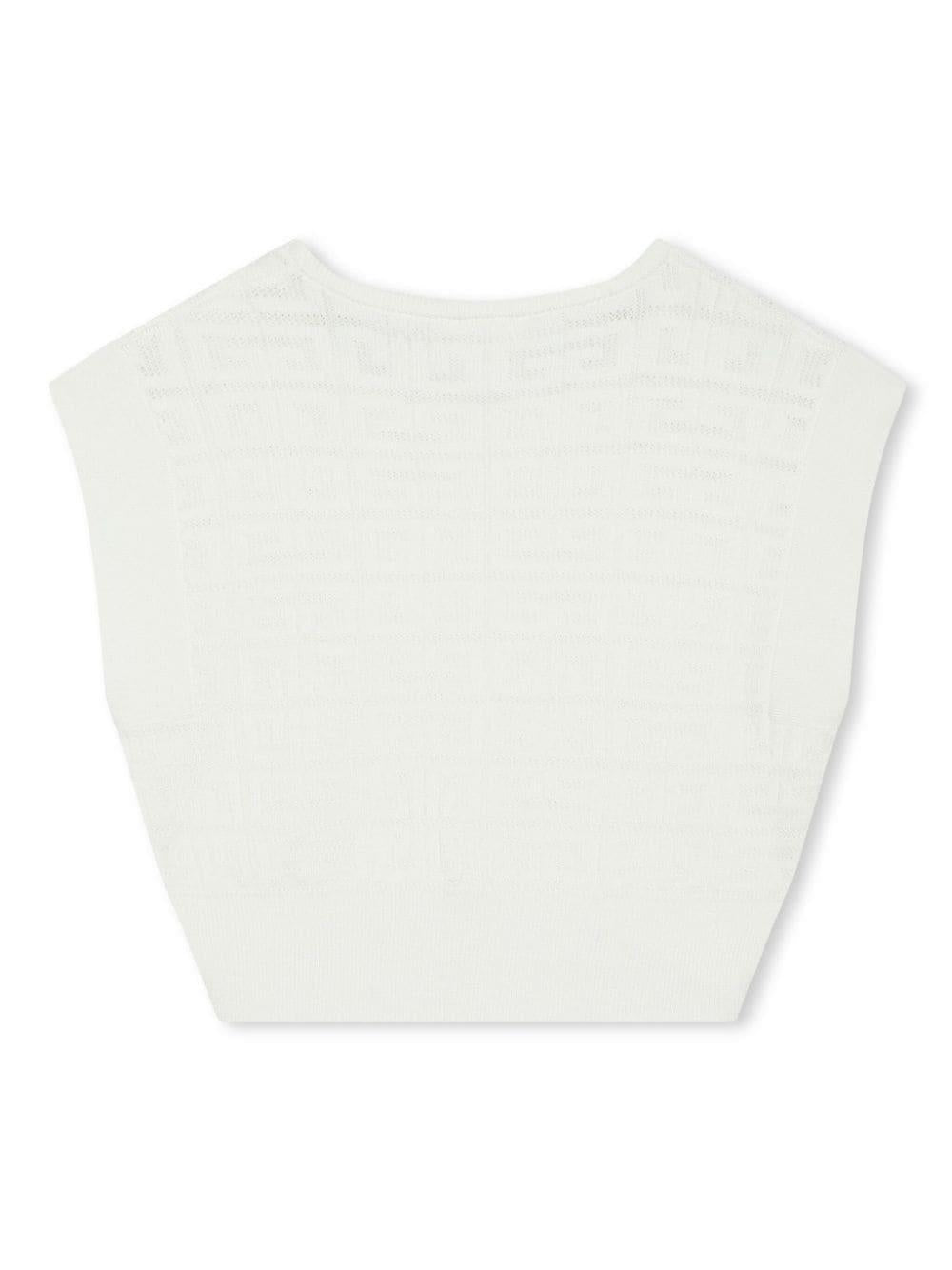 gilet bianco bambina H30037 117 Givenchy Kids 