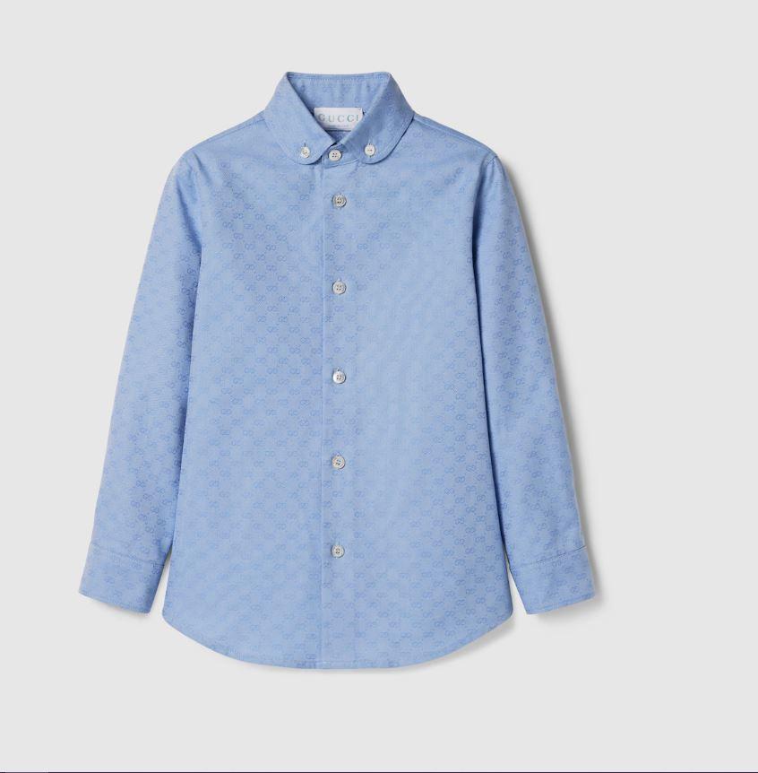 camicia celeste bambino 824853XWA5J 4910 GUCCI KIDS 