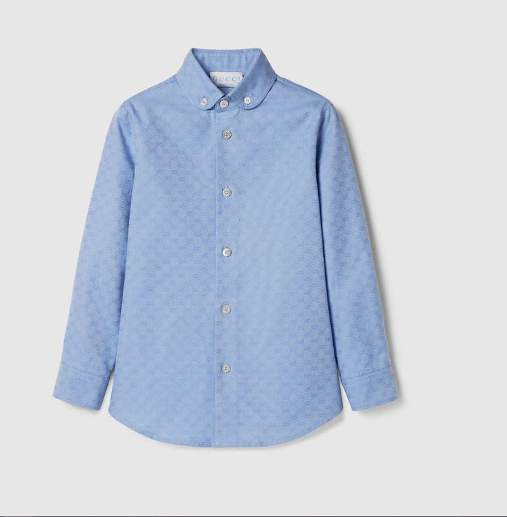 camicia celeste bambino 824853XWA5J 4910 GUCCI KIDS 