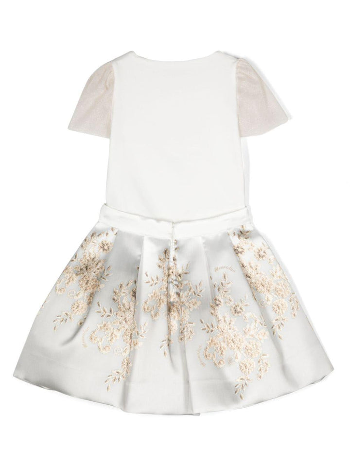 Completo panna bambina 71C500RM3677 0170 Monnalisa kids 
