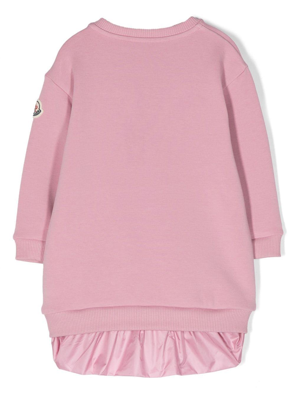 Abito rosa neonata 8I0000689A23 527 Moncler Kids 