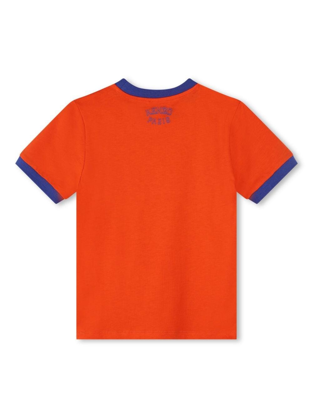 T-shirt arancione bambino K60833 40A KENZO KIDS 