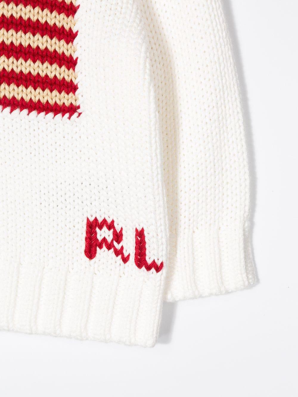 Maglione bianco neonato 320668285 006 RALPH LAUREN KIDS 