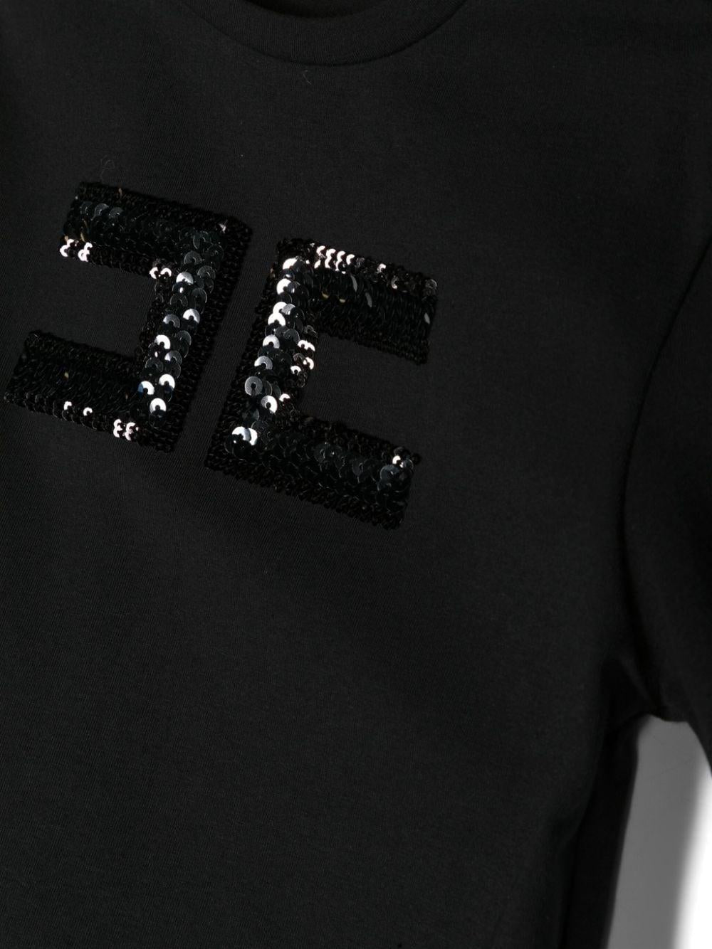 T-shirt nera bambina