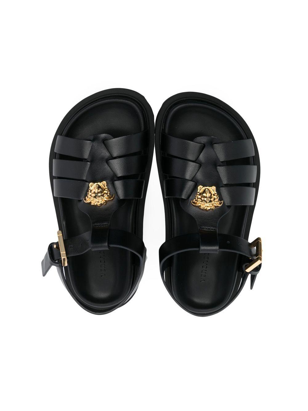 Sandali neri unisex 10085061A00138 1B00V VERSACE 