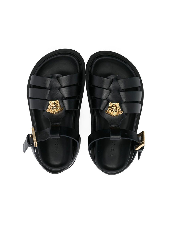 Sandali neri unisex 10085061A00138 1B00V VERSACE 
