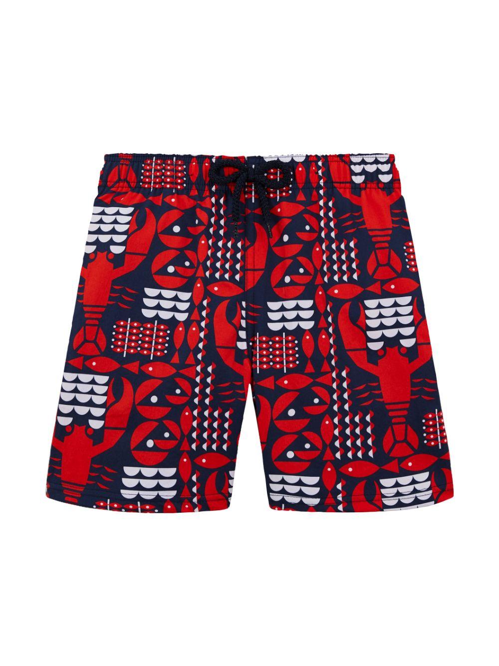 Costume rosso/multicolore bambino
