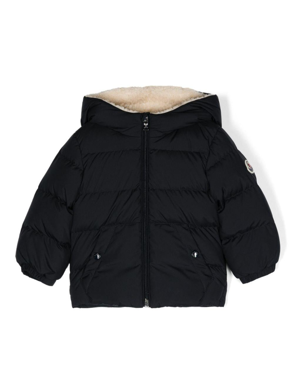 Piumino blu neonato 1A0003354A81 778 Moncler Kids 