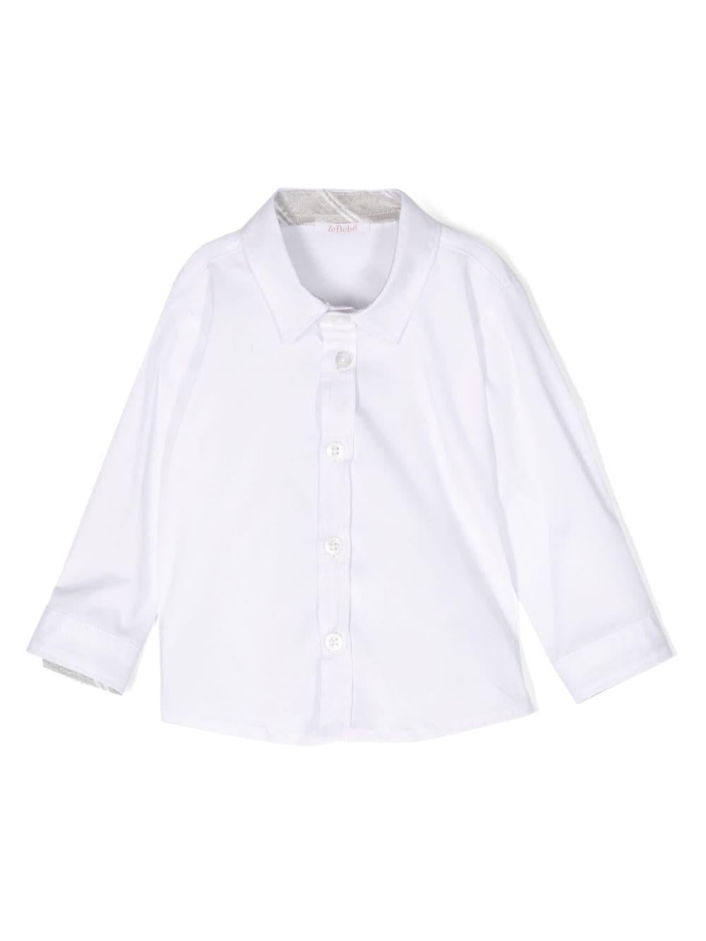 camicia bianca neonato