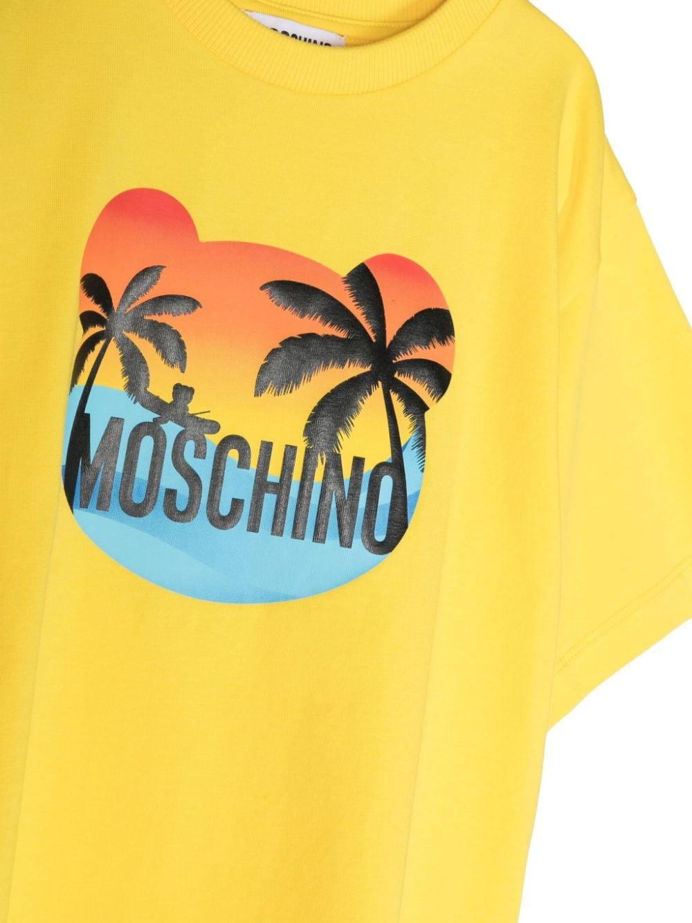 T-shirt bambino gialla/multicolore