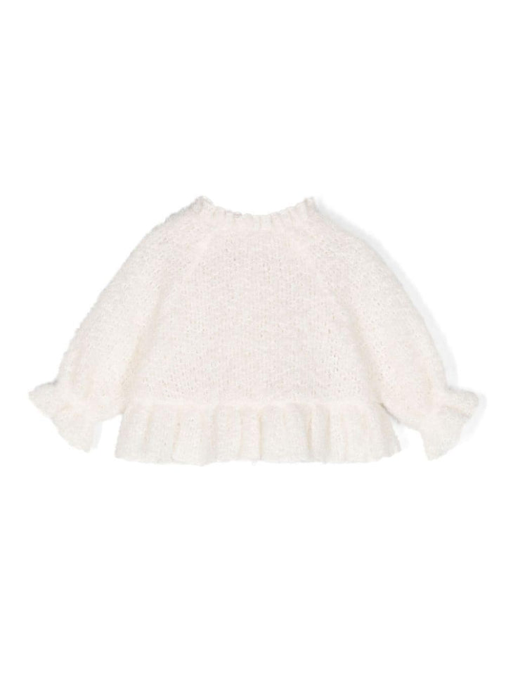Giacca bianca avorio neonato TBGH52M37 01 la stupenderia 