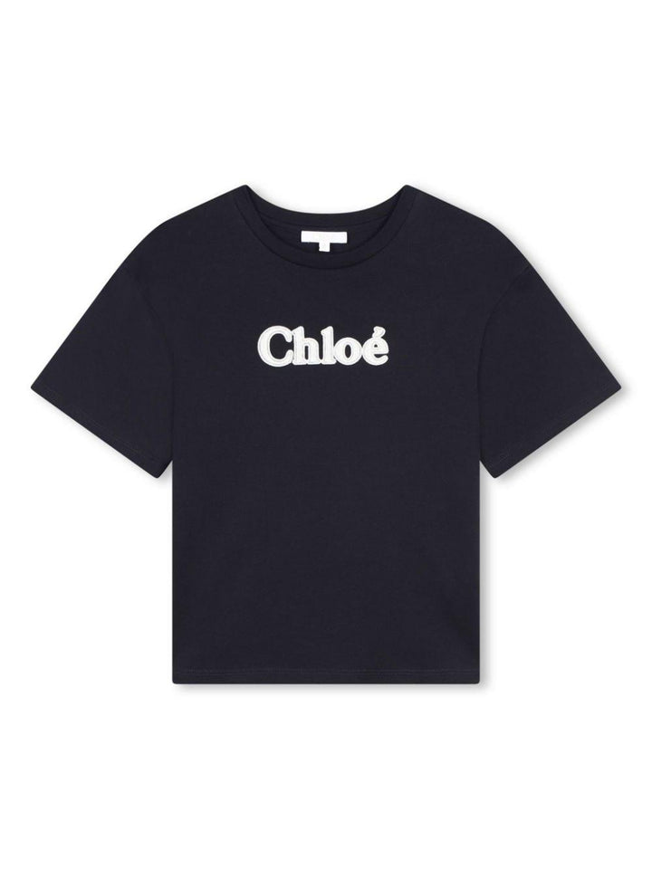 T-shirt blu bambina