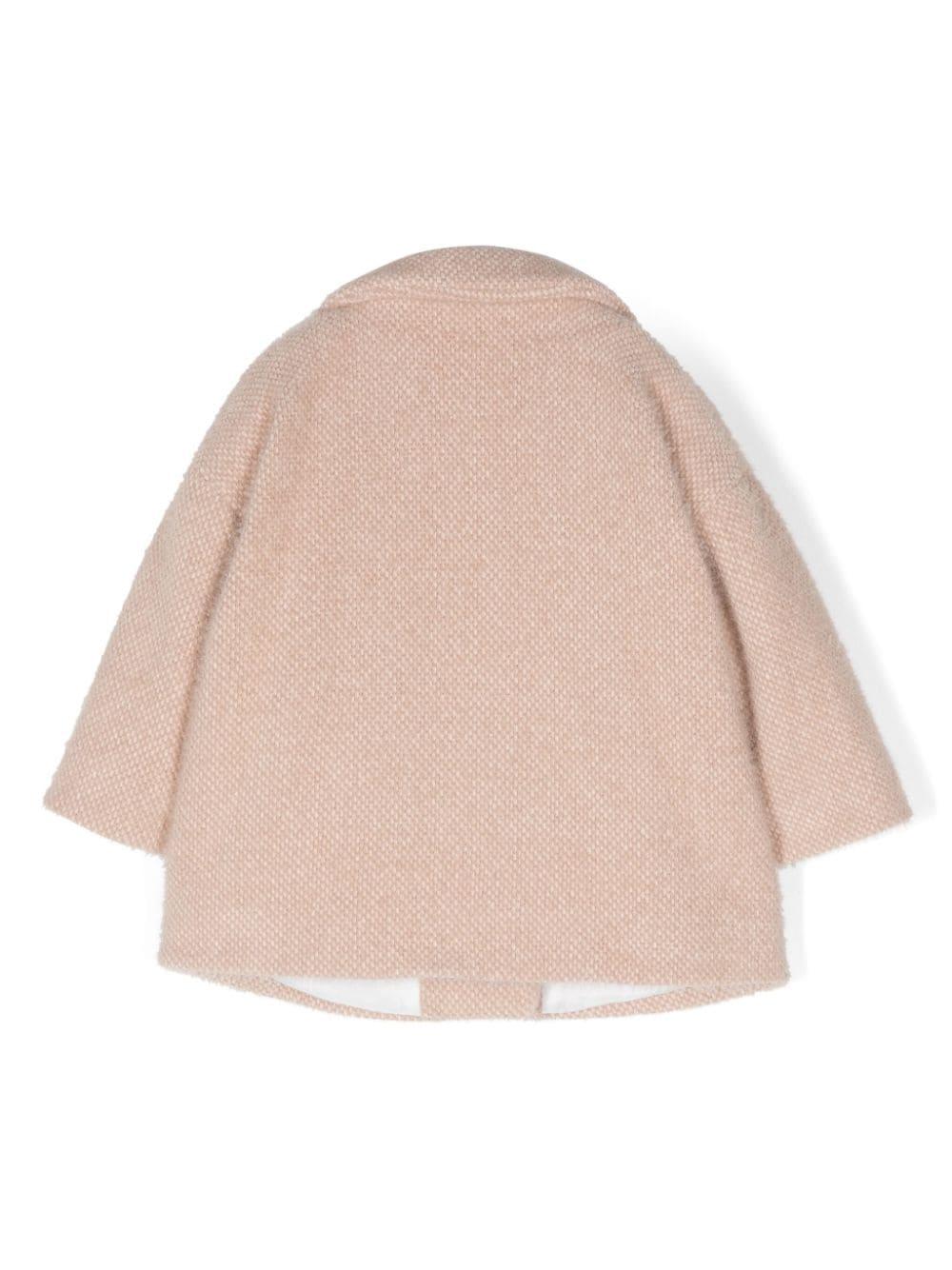 Cappotto beige neonata