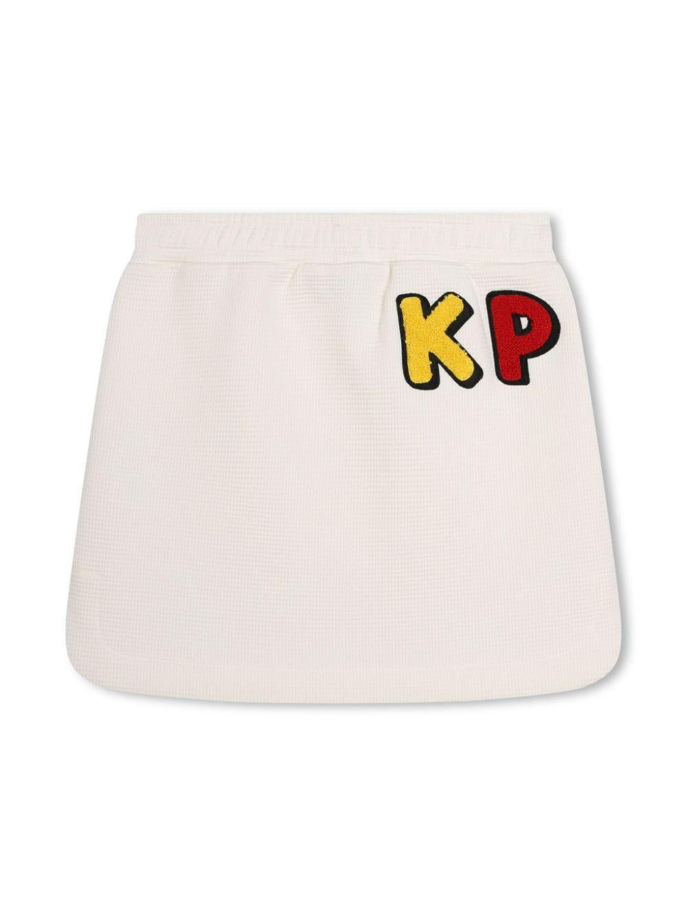 gonna bianca bambina K60191 121 KENZO KIDS 