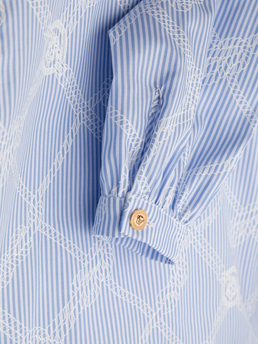 Blusa bianca/blu bambina